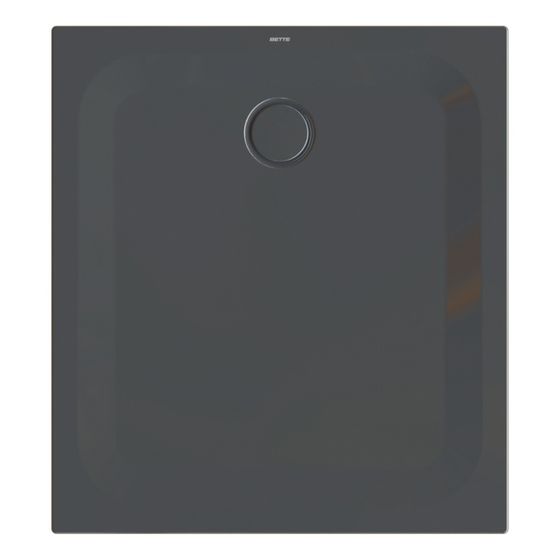 Bette Ultra Duschwanne Schwarz 1000x900x25/30mm Rechteck mit Minimum-Träger GT-Stahl