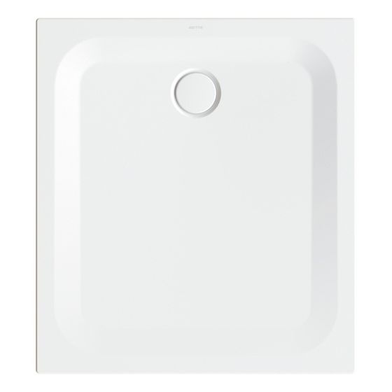 Bette Ultra Duschwanne Starwhite 1000x900x25/30mm BetteGlasur Plus Rechteck Unterbau GT-Stahl