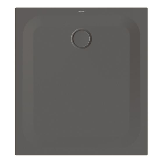 Bette Ultra Duschwanne Anthracite 1000x900x25/30mm BetteGlasur Plus Rechteck Unterbau GT-Stahl