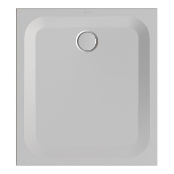 Bette Ultra Duschwanne Dust 1000x900x25/30mm BetteGlasur Plus Rechteck Unterbau GT-Stahl