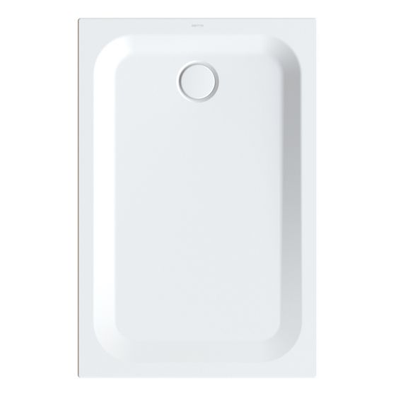 Bette Ultra Duschwanne Edelweiß 1200x800x35/30mm BetteGlasur Plus Rechteck GT-Stahl