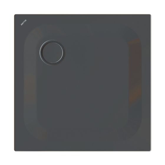 Bette Ultra Duschwanne Schwarz 750x750x25/30mm Rechteck mit Minimum-Träger GT-Stahl