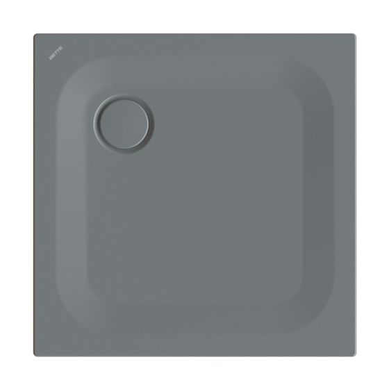 Bette Ultra Duschwanne Smoke 750x750x25/30mm BetteGlasur Plus Rechteck GT-Stahl