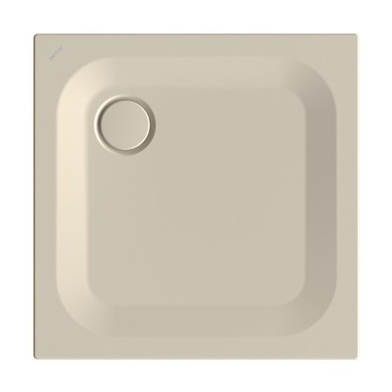 Bette Ultra Duschwanne Beige 750x750x25/30mm BetteGlasur Plus Rechteck GT-Stahl