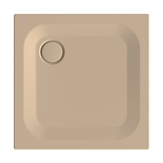 Bette Ultra Duschwanne Greige 750x750x25/30mm BetteGlasur Plus mit Minimum-Träger Rechteck GT-Stahl