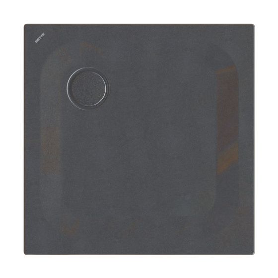 Bette Ultra Duschwanne Midnight 750x750x25/30mm BetteGlasur Plus Rechteck GT-Stahl