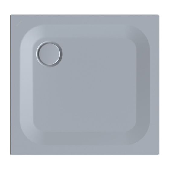 Bette Ultra Duschwanne Quartz 800x750x25/30mm BetteGlasur Plus Rechteck GT-Stahl