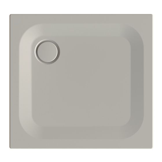 Bette Ultra Duschwanne Stone 800x750x25/30mm BetteGlasur Plus mit Minimum-Träger Rechteck GT-Stahl