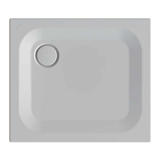 Bette Ultra Duschwanne Flanell 800x700x25/30mm Rechteck mit Minimum-Träger GT-Stahl