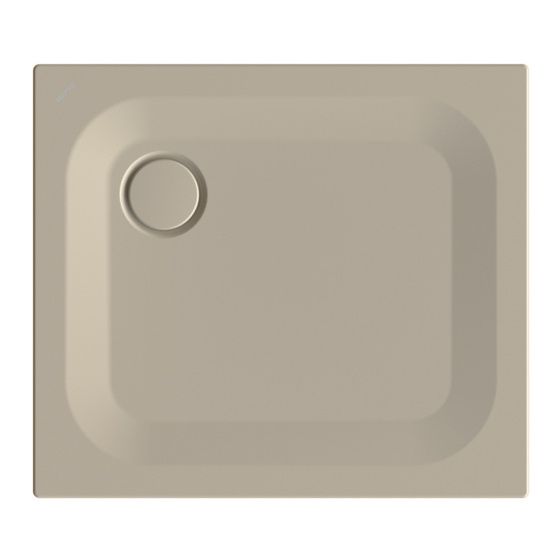 Bette Ultra Duschwanne Cashmere 800x700x25/30mm BetteAntirutsch Pro mit Minimum-Träger Rechteck GT-Stahl