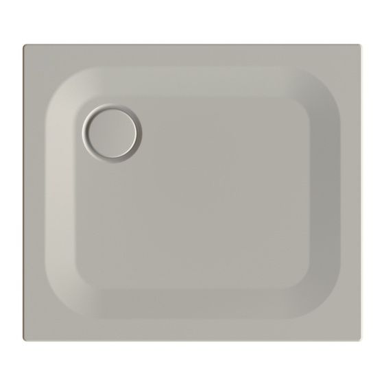 Bette Ultra Duschwanne Stone 800x700x25/30mm BetteAntirutsch Pro mit Minimum-Träger Rechteck GT-Stahl