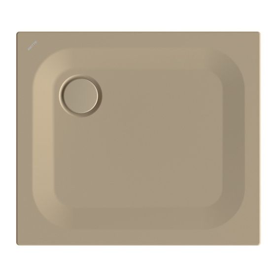 Bette Ultra Duschwanne Hazel 800x700x25/30mm BetteAntirutsch Pro mit Minimum-Träger Rechteck GT-Stahl