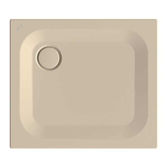 Bette Ultra Duschwanne Sand 800x700x25/30mm BetteAntirutsch Pro mit Minimum-Träger Rechteck GT-Stahl