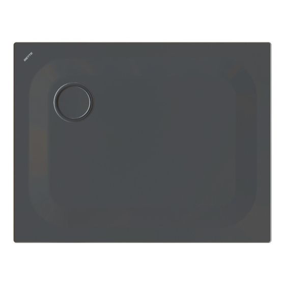 Bette Ultra Duschwanne Schwarz 900x700x25mm Rechteck mit Wannenträger GT-Stahl