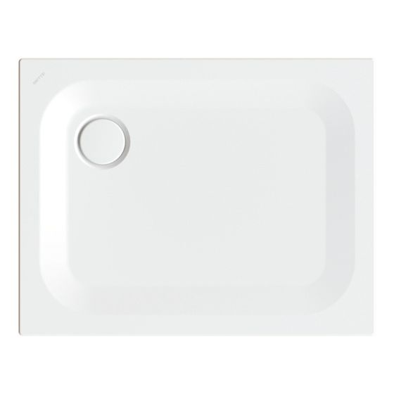 Bette Ultra Duschwanne Starwhite 900x700x25mm Rechteck mit Wannenträger GT-Stahl