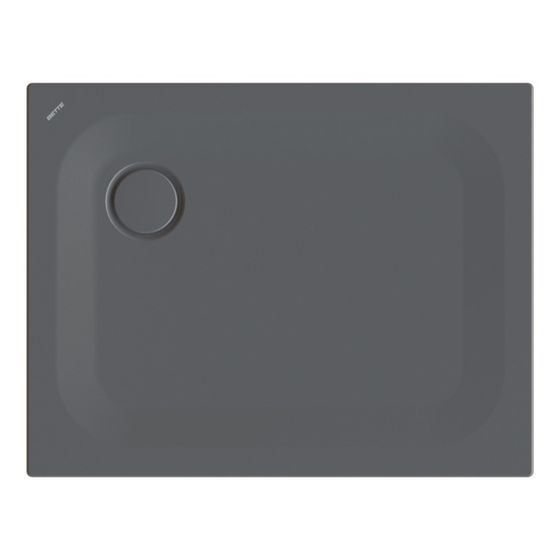 Bette Ultra Duschwanne Slate 900x700x25mm Rechteck mit Wannenträger GT-Stahl