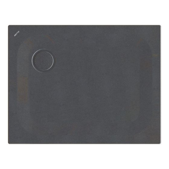 Bette Ultra Duschwanne Midnight 900x700x25mm Rechteck mit Wannenträger GT-Stahl