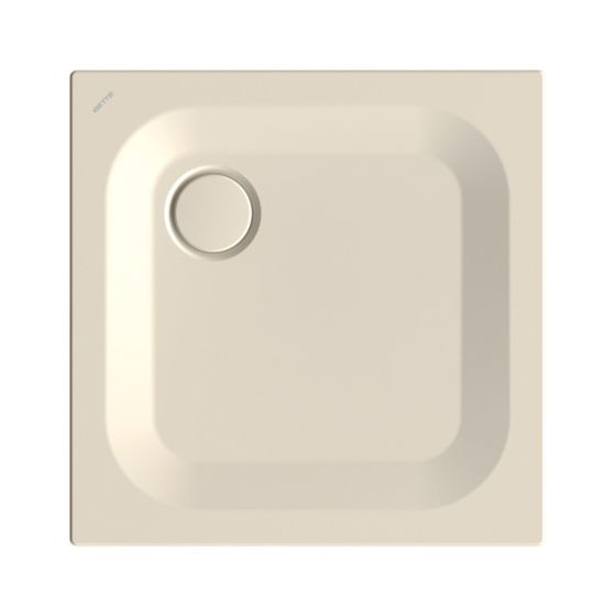 Bette Ultra Duschwanne Pergamon 700x700x25/30mm BetteGlasur Plus mit Minimum-Träger Rechteck GT-Stahl
