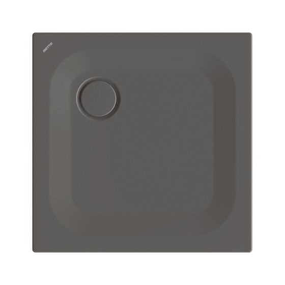 Bette Ultra Duschwanne Anthracite 700x700x25/30mm BetteGlasur Plus Rechteck GT-Stahl
