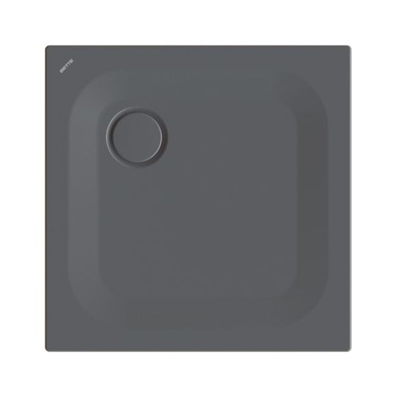 Bette Ultra Duschwanne Slate 700x700x25/30mm BetteGlasur Plus mit Minimum-Träger Rechteck GT-Stahl