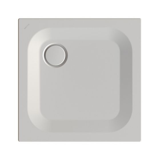 Bette Ultra Duschwanne Silver 700x700x25/30mm BetteGlasur Plus Rechteck GT-Stahl