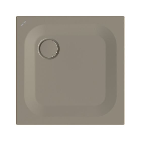 Bette Ultra Duschwanne Graphite 700x700x25/30mm BetteGlasur Plus mit Minimum-Träger Rechteck GT-Stahl