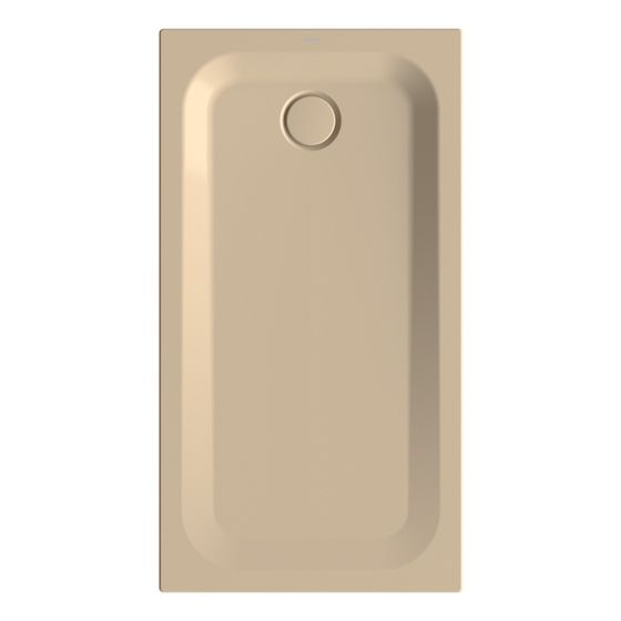 Bette Ultra Duschwanne Bahama beige 1300x700x35/30mm BetteGlasur Plus Rechteck GT-Stahl