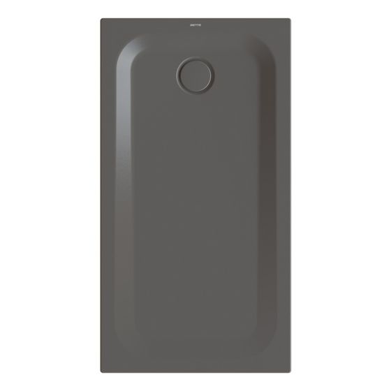 Bette Ultra Duschwanne Anthracite 1300x700x35mm BetteGlasur Plus mit Minimum-Träger Rechteck GT-Stahl