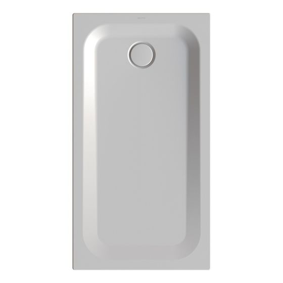 Bette Ultra Duschwanne Dust 1300x700x35/30mm BetteAntirutsch Pro Rechteck GT-Stahl