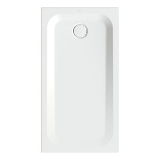 Bette Ultra Duschwanne Snow 1300x700x35mm mit Wannenträger Rechteck GT-Stahl