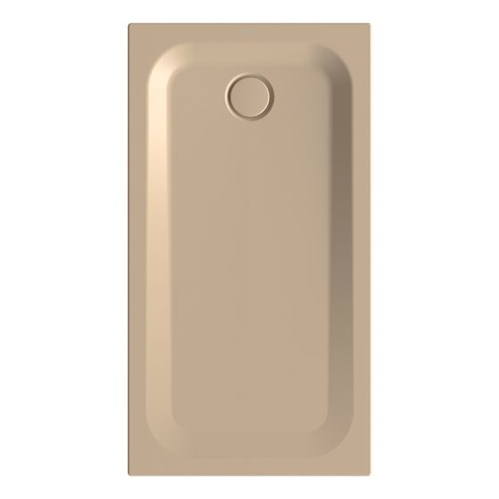 Bette Ultra Duschwanne Greige 1300x700x35mm BetteGlasur Plus mit Minimum-Träger Rechteck GT-Stahl