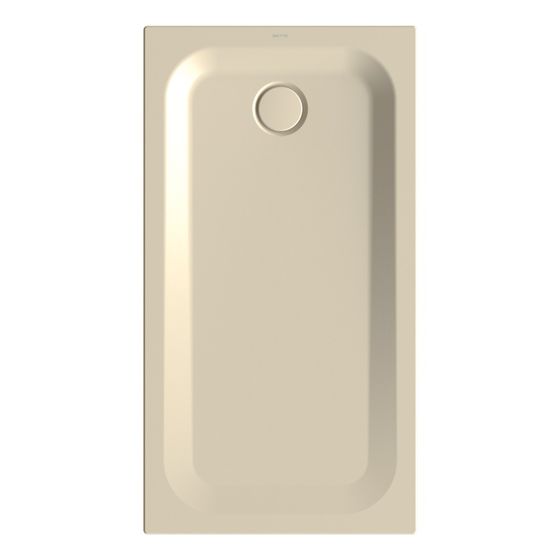 Bette Ultra Duschwanne Cream 1300x700x35/30mm BetteAntirutsch Pro Rechteck GT-Stahl