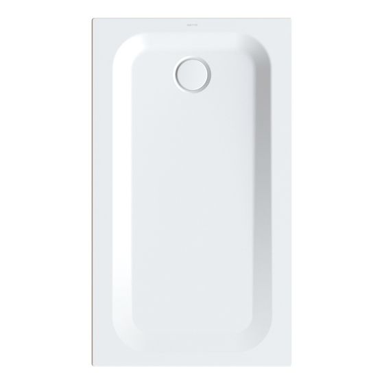Bette Ultra Duschwanne Edelweiß 1300x750x35mm Rechteck mit Minimum-Träger GT-Stahl