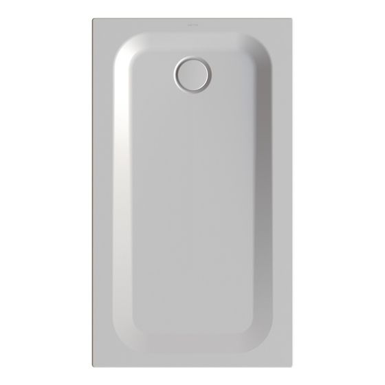 Bette Ultra Duschwanne Dust 1300x750x35/30mm BetteGlasur Plus Rechteck GT-Stahl