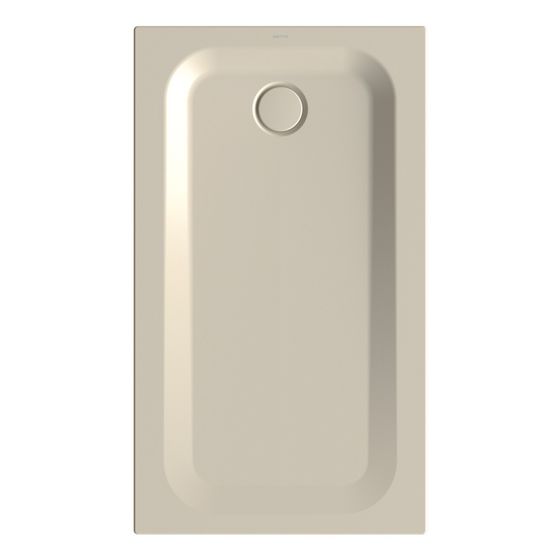 Bette Ultra Duschwanne Beige 1300x750x35mm mit Wannenträger Rechteck GT-Stahl