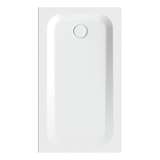 Bette Ultra Duschwanne Snow 1300x750x35mm BetteGlasur Plus mit Minimum-Träger Rechteck GT-Stahl