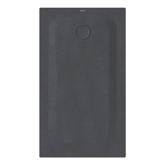 Bette Ultra Duschwanne Midnight 1300x750x35/30mm BetteGlasur Plus Rechteck GT-Stahl