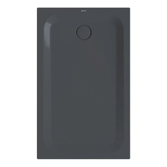 Bette Ultra Duschwanne Schwarz 1300x800x35/30mm Rechteck mit Minimum-Träger GT-Stahl