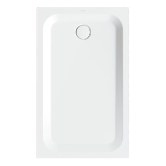Bette Ultra Duschwanne Starwhite 1300x800x35/30mm BetteGlasur Plus mit Minimum-Träger Rechteck GT-Stahl
