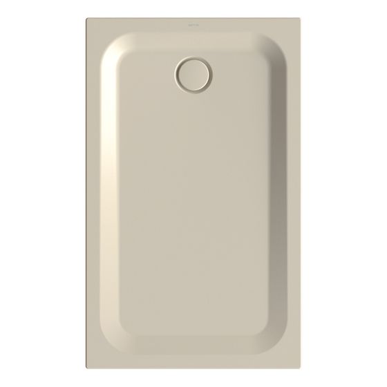Bette Ultra Duschwanne Beige 1300x800x35/30mm BetteGlasur Plus Rechteck GT-Stahl