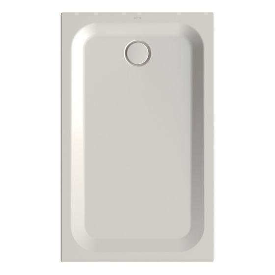 Bette Ultra Duschwanne Flax 1300x800x35/30mm BetteGlasur Plus mit Minimum-Träger Rechteck GT-Stahl