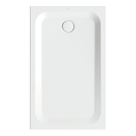 Bette Ultra Duschwanne Snow 1300x800x35/30mm BetteGlasur Plus Rechteck GT-Stahl