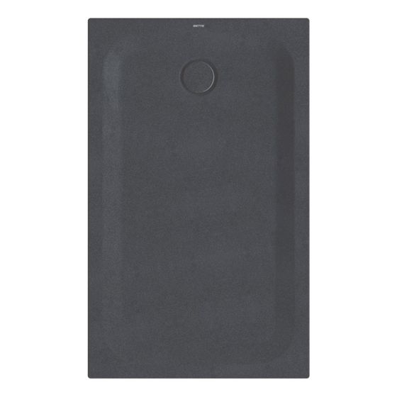 Bette Ultra Duschwanne Midnight 1300x800x35/30mm Rechteck mit Minimum-Träger GT-Stahl