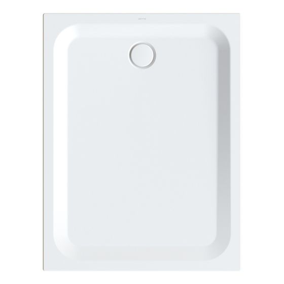 Bette Ultra Duschwanne Edelweiß 1300x1000x35/30mm BetteGlasur Plus Rechteck GT-Stahl