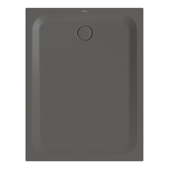 Bette Ultra Duschwanne Anthracite 1300x1000x35/30mm Rechteck mit Minimum-Träger GT-Stahl