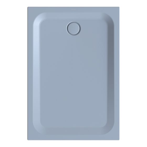 Bette Ultra Duschwanne Blue satin 1300x900x35/30mm BetteGlasur Plus Rechteck GT-Stahl