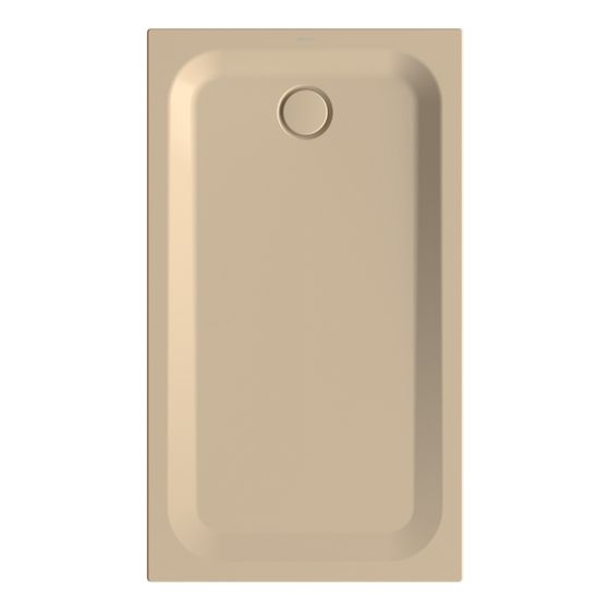 Bette Ultra Duschwanne Bahama beige 1400x800x35mm mit Wannenträger Rechteck GT-Stahl