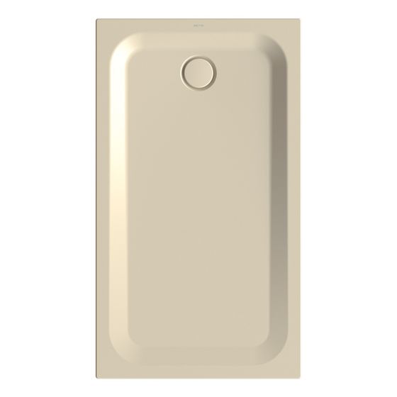 Bette Ultra Duschwanne Cream 1400x800x35mm Rechteck mit Wannenträger GT-Stahl