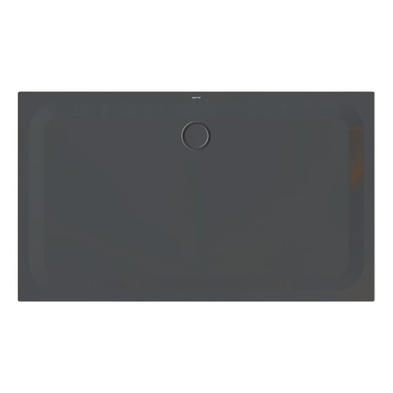 Bette Ultra Duschwanne Schwarz 1700x1000x35/30mm Rechteck mit Minimum-Träger GT-Stahl