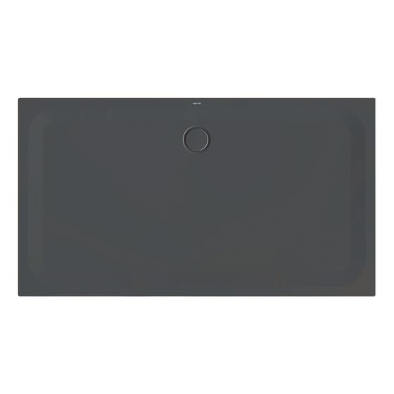 Bette Ultra Duschwanne Schwarz 1800x1000x35/30mm Rechteck mit Minimum-Träger GT-Stahl